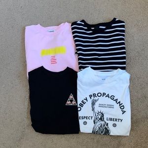 T-Shirt BUNDLE ! Obey, Huf, H&M, MoodSwings